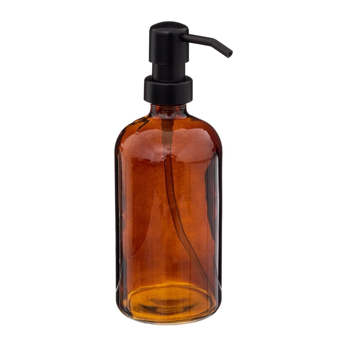 Zeepdispenser-450ml-bruin