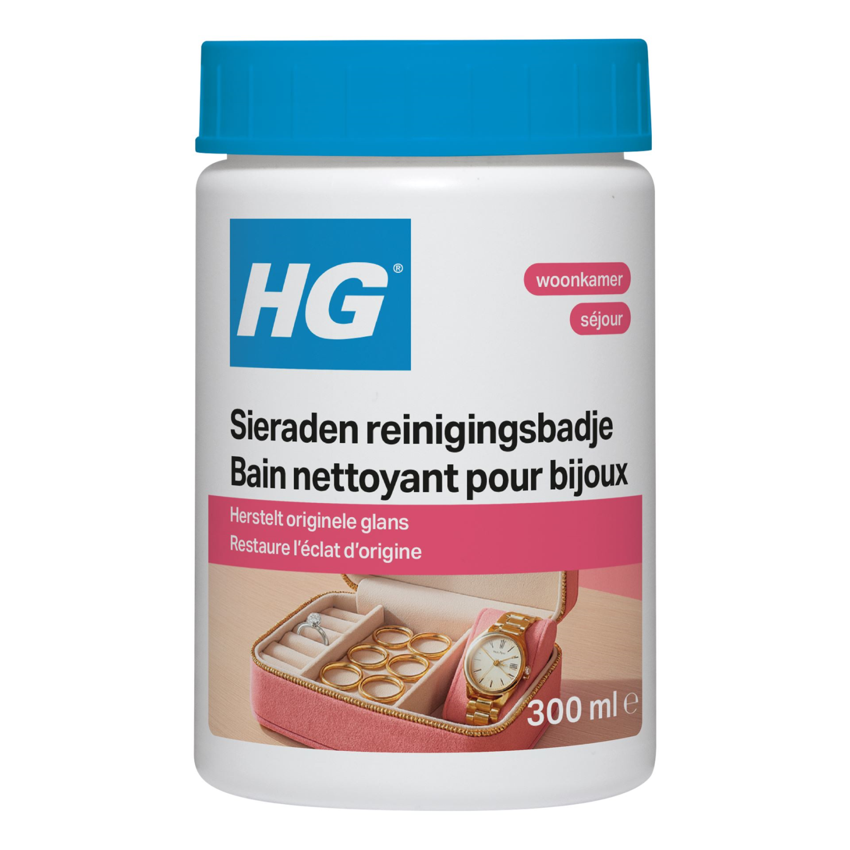 HG Bain nettoyant pour bijoux - 300ml - Comprend une brosse et une pince à épiler