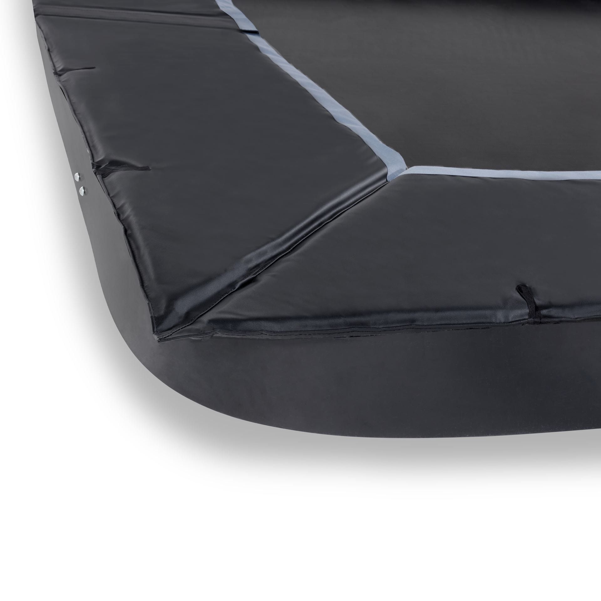 EXIT-Dynamic-groundlevel-trampoline-275x458cm-met-veiligheidsnet-zwart