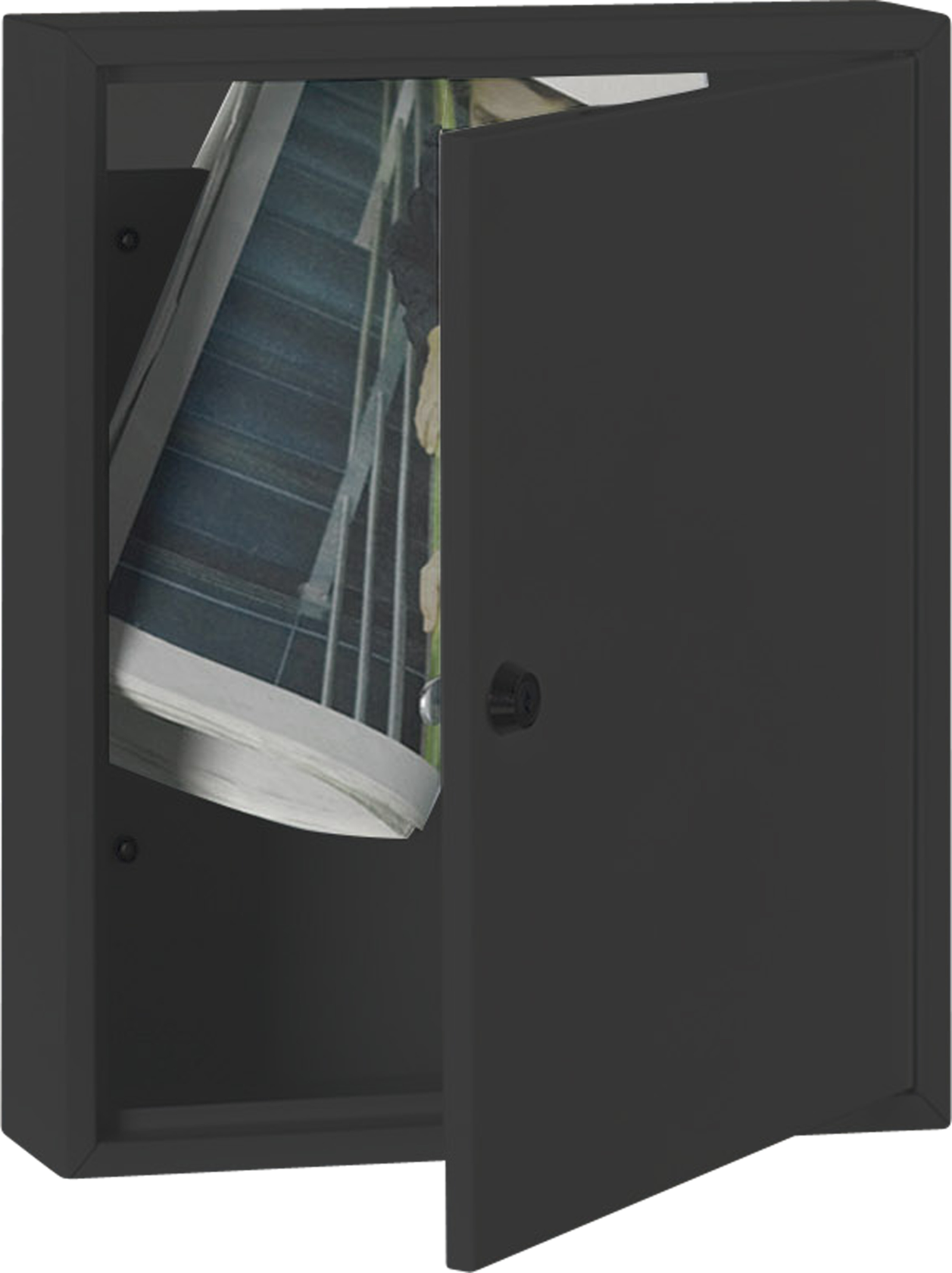 Modèle de boîte aux lettres Practo Garden - noir - 31x11x36cm