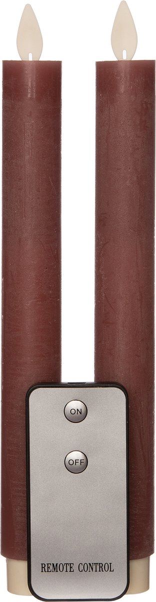 Dinerkaars-Rustiek-H23cm-2stuks-roze