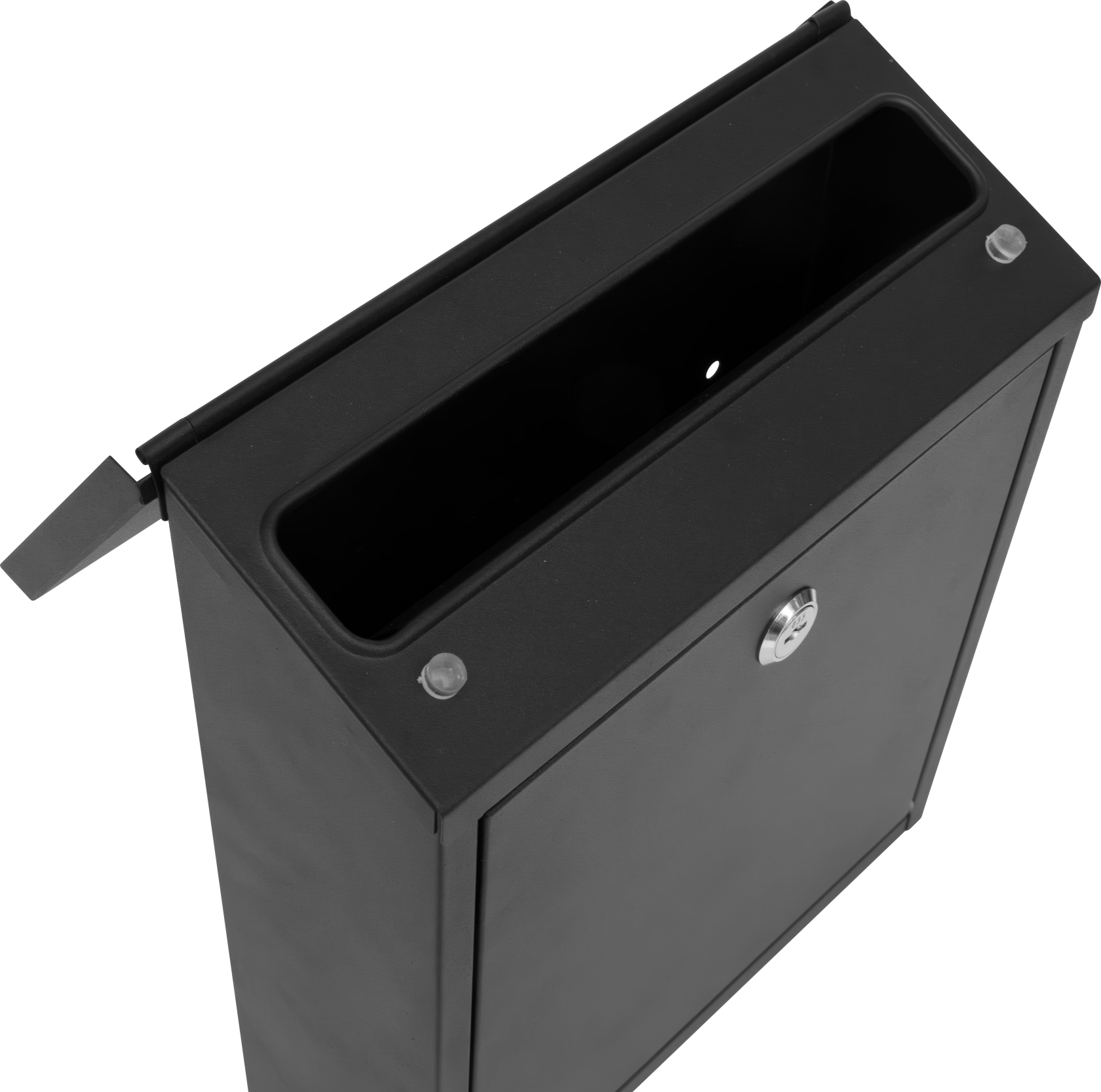 Practo Garden mailbox Amsterdam - matte black - wall mounted