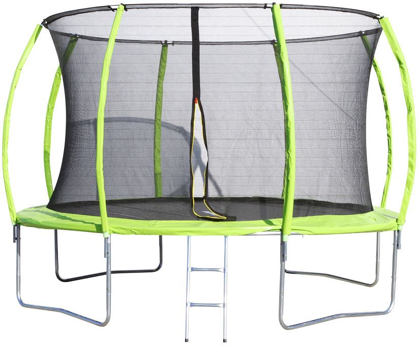 Trampoline-3m05-met-net-en-ladder