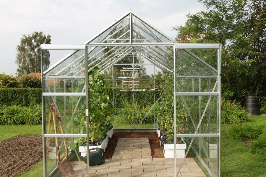 Vitavia Jupiter Serre 11,5m² met tuinbouwglas - met dubbele deur en fundering