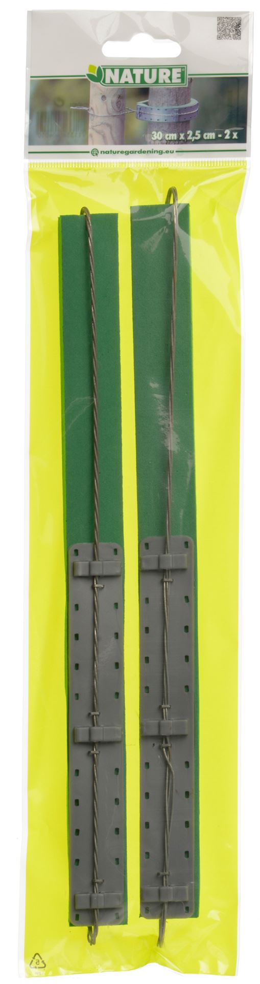 Softboomband-groen-30x2-5cm-set-a-2-stuks