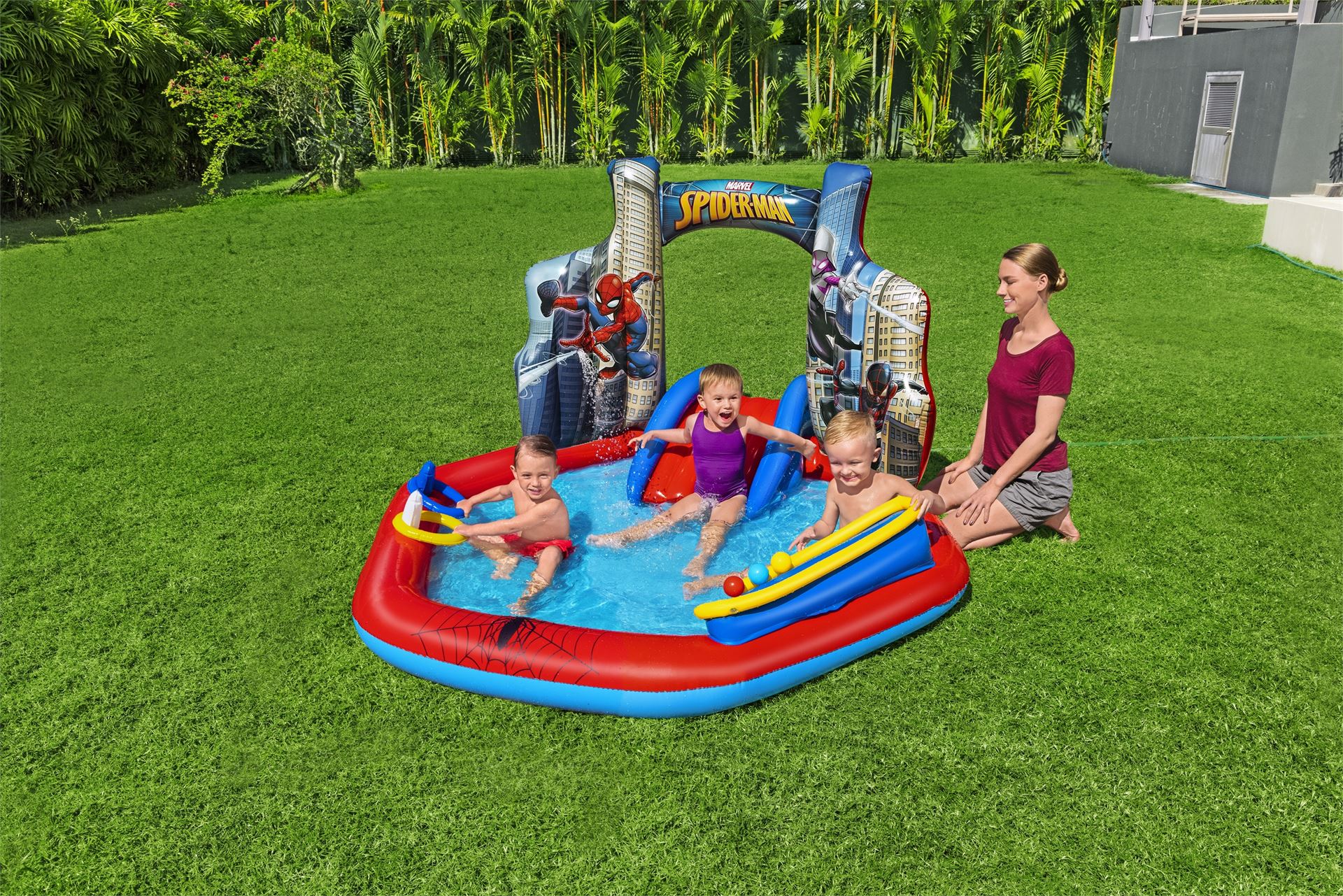 Spiderman-opblaasbaar-kinderzwembad-ballenbad-211x206x127cm-playcenter