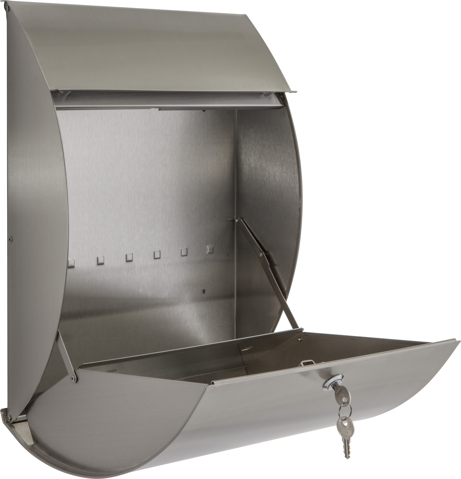 Practo Garden las vegas inox - Letterbox in stainless steel - 12x33x45cm