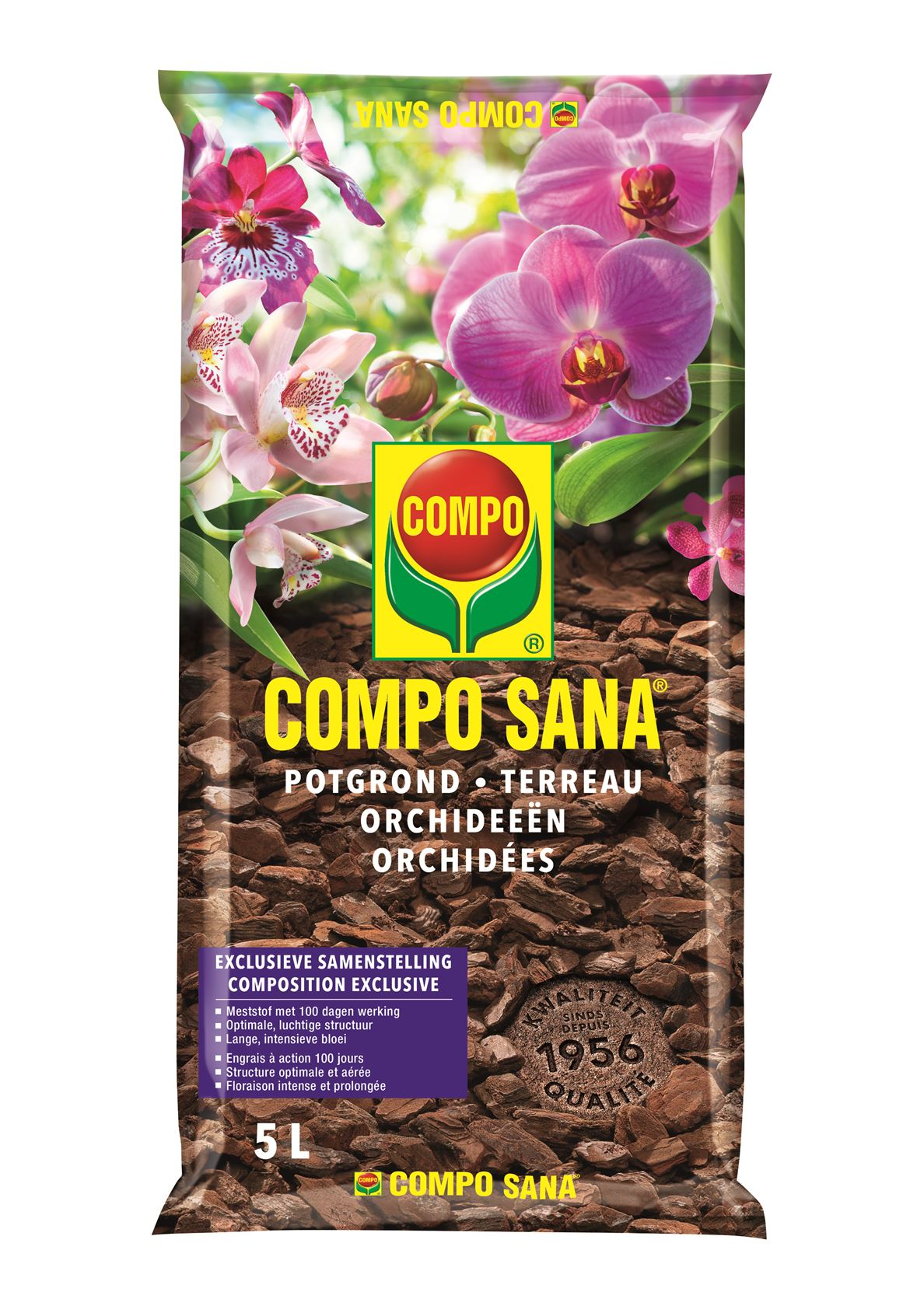 Terreau pour orchidées Compo sana - 5L
