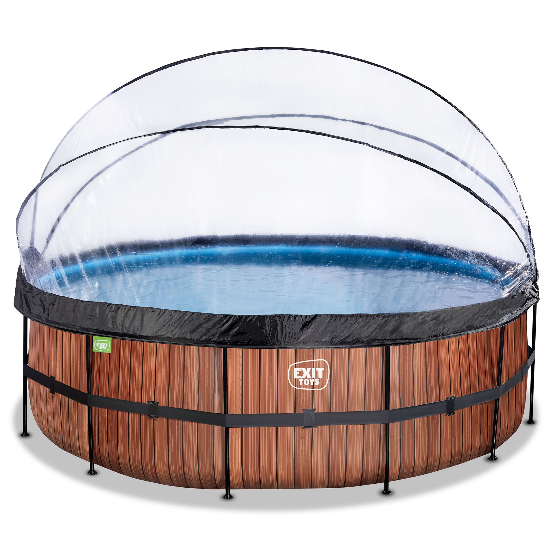 EXIT Wood above-ground pool - round - Ø450 x H122 cm