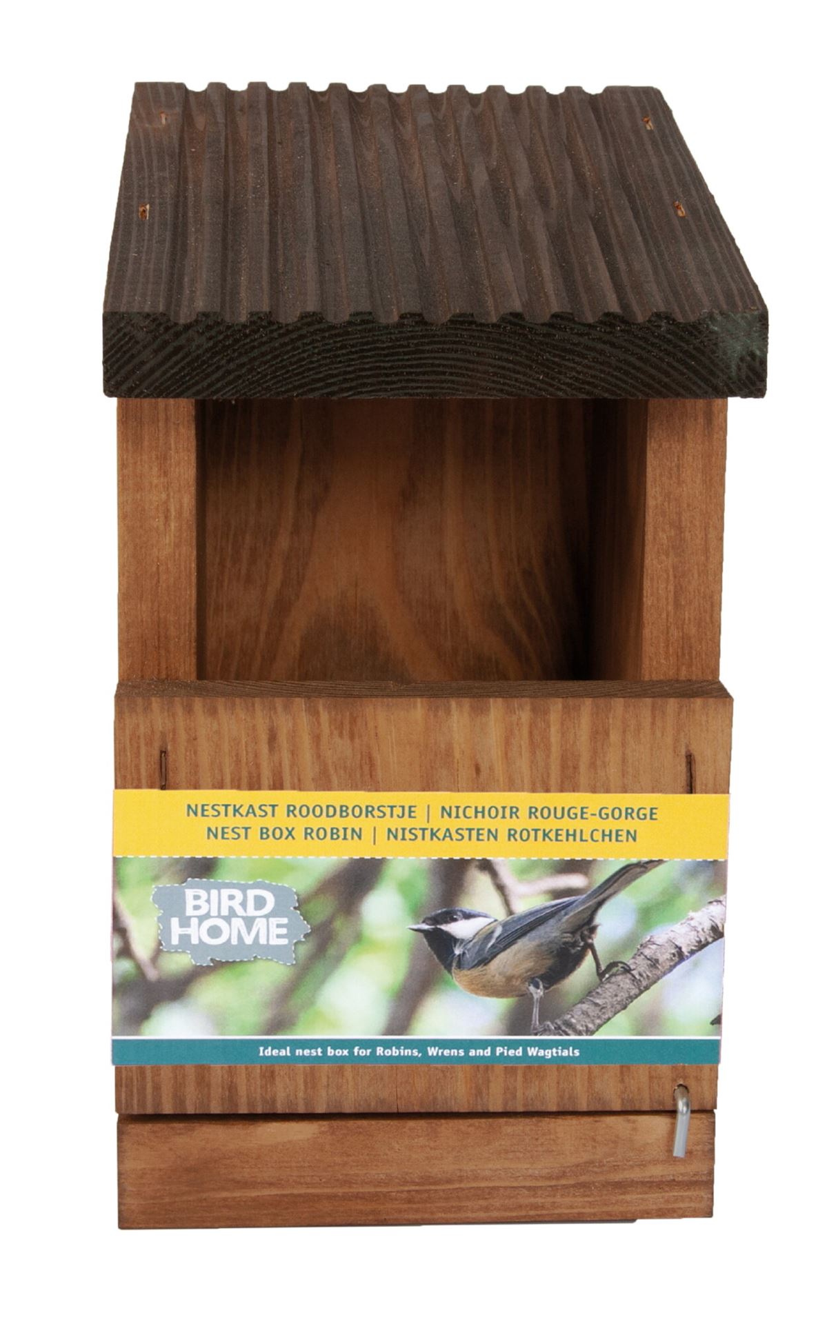 Bûten Home - Houten nestkast voor roodborstjes - H22,5xL12,5xB12 cm