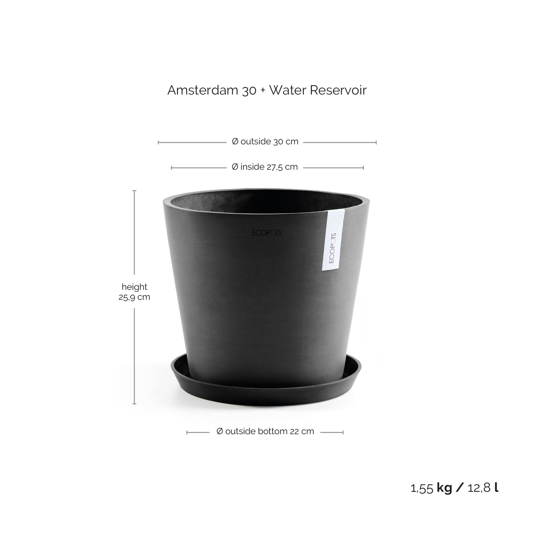 Ecopots-amsterdam-dark-grey-30-cm-H26-3-cm-incl-waterreservoir