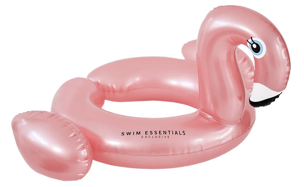 Swim Essentials opblaasbare zwemband Flamingo - roségoud - Ø55cm