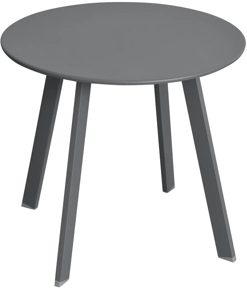 Hesperide Saona Side Table - Metal - Dark gray - D50 x H45 cm - For outdoors