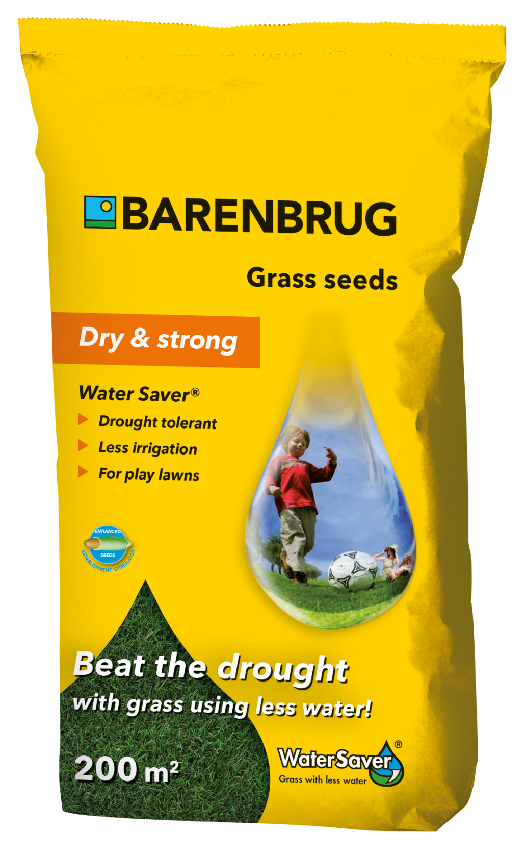 Barenbrug grass seed Water Saver - Resistant to prolonged drought - 5kg up to 200m²
