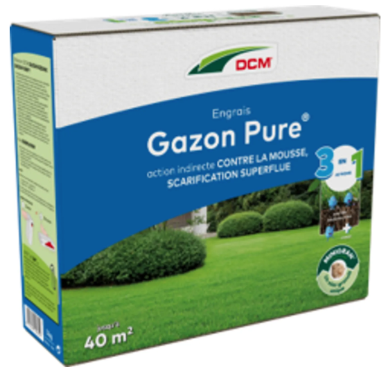 DCM Gazonvoeding Gazon Pure® 1,5 KG - Gazonvoeding met indirecte werking tegen mos en verticuteren overbodig