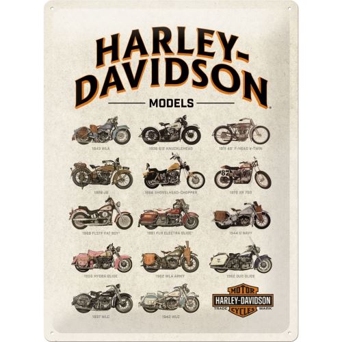 tin-sign-30-x-40cm-harley-davidson-model-chart-