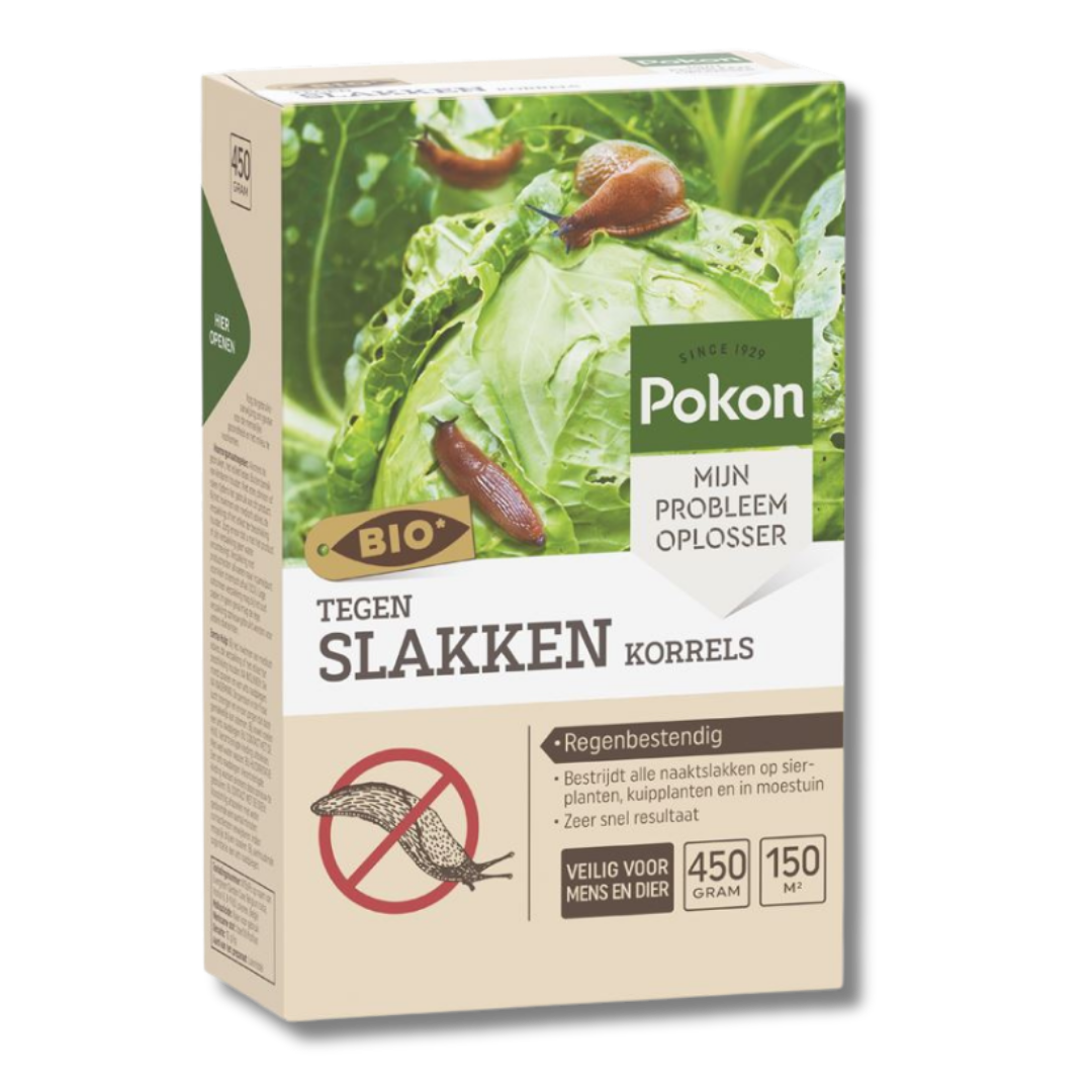 Pokon Bio Tegen Slakken Korrels 450gr - Gewasbescherming - Biologisch - Regenbestendig - Voor 150m²