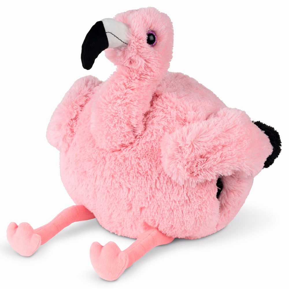 Cozy Noxxiez handwarmer & knuffel "Flamingo"
