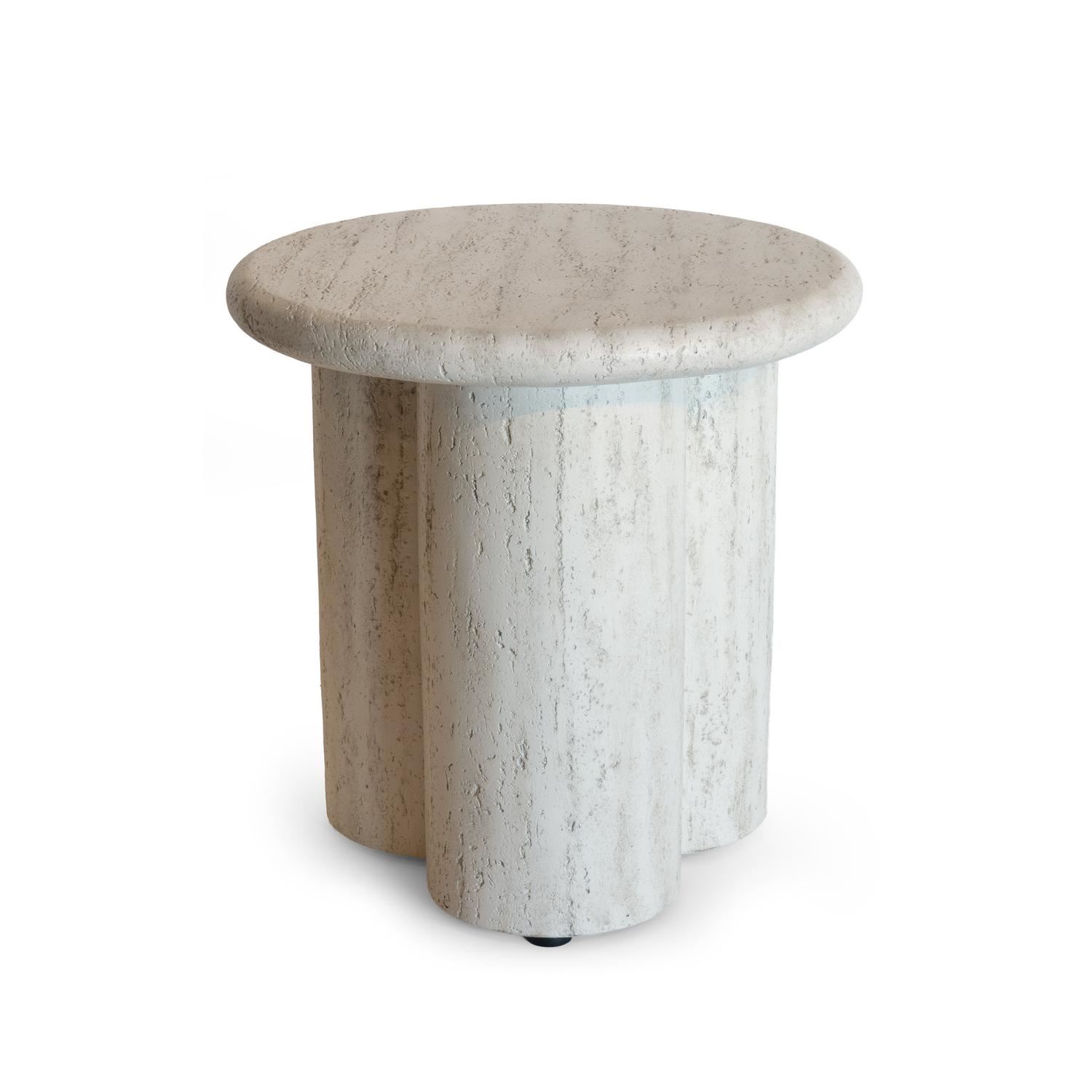 Happy-Cocooning-zijtafel-Rib-Travertine-45x45cm