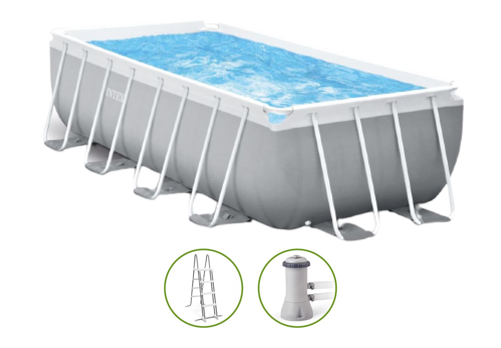 Prism-Frame-Pool-zwembadset-400X200X122cm-Inclusief-filterpomp-trap-Opzetzwembad