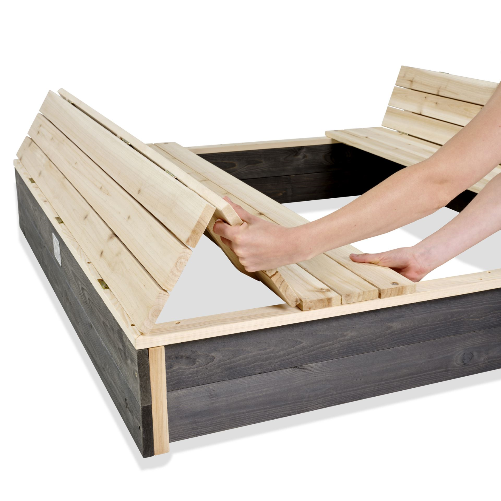 EXIT Aksent wooden sandbox 136x132cm