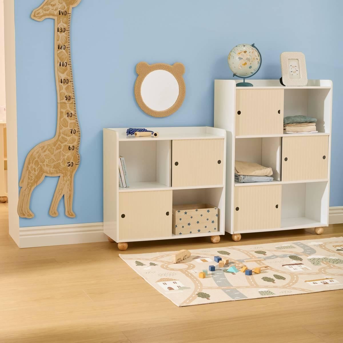 Groeimeter-Giraffe-36x140cm-beige