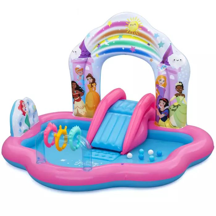 Bestway opblaasbaar waterpark Disney Princess Magic World - L221 x B193 x H140 cm