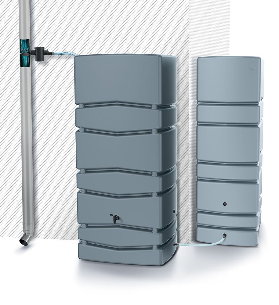 Rainwater-tank-AQUA-TOWER-smooth-gray