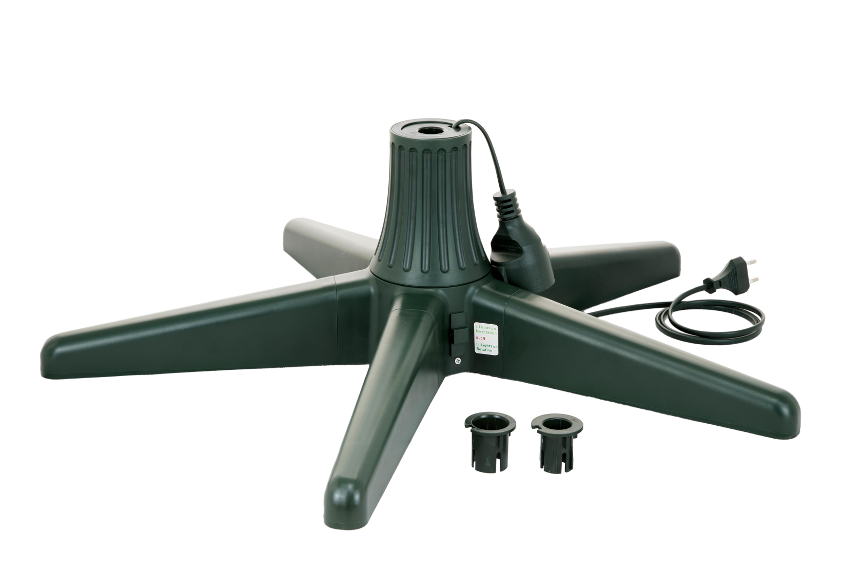 Famiflora Rotating Christmas Tree Stand - Green - Suitable for Artificial Christmas Trees Up to 240 cm