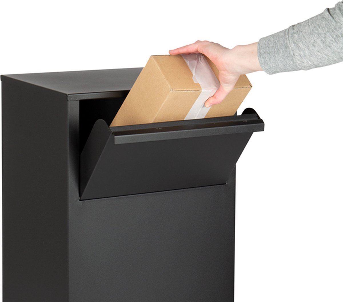 Pakketbrievenbus-BLOC-XL-zwart-cijferslot-105x39x27cm