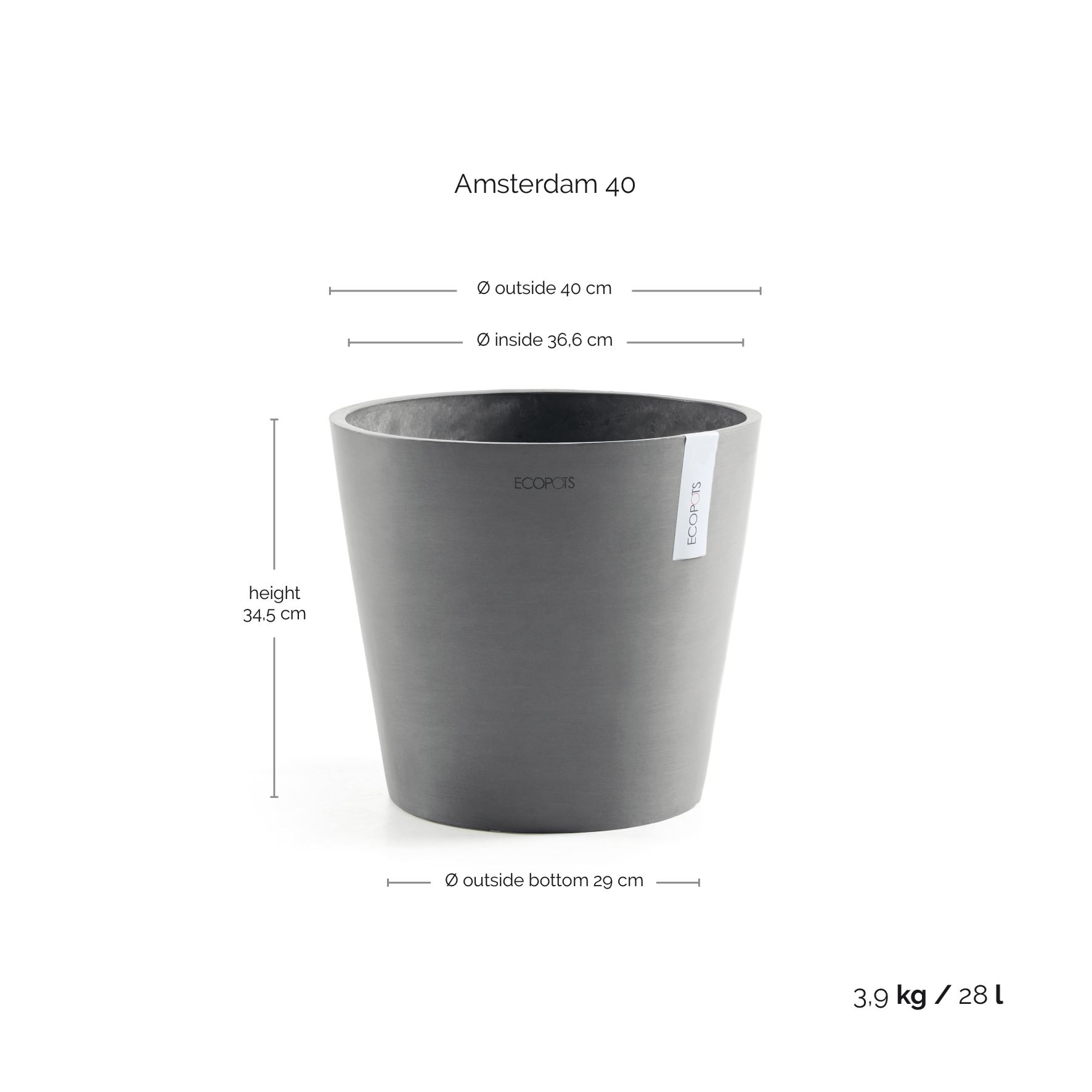 Ecopots-amsterdam-grey-40-cm-H35-cm