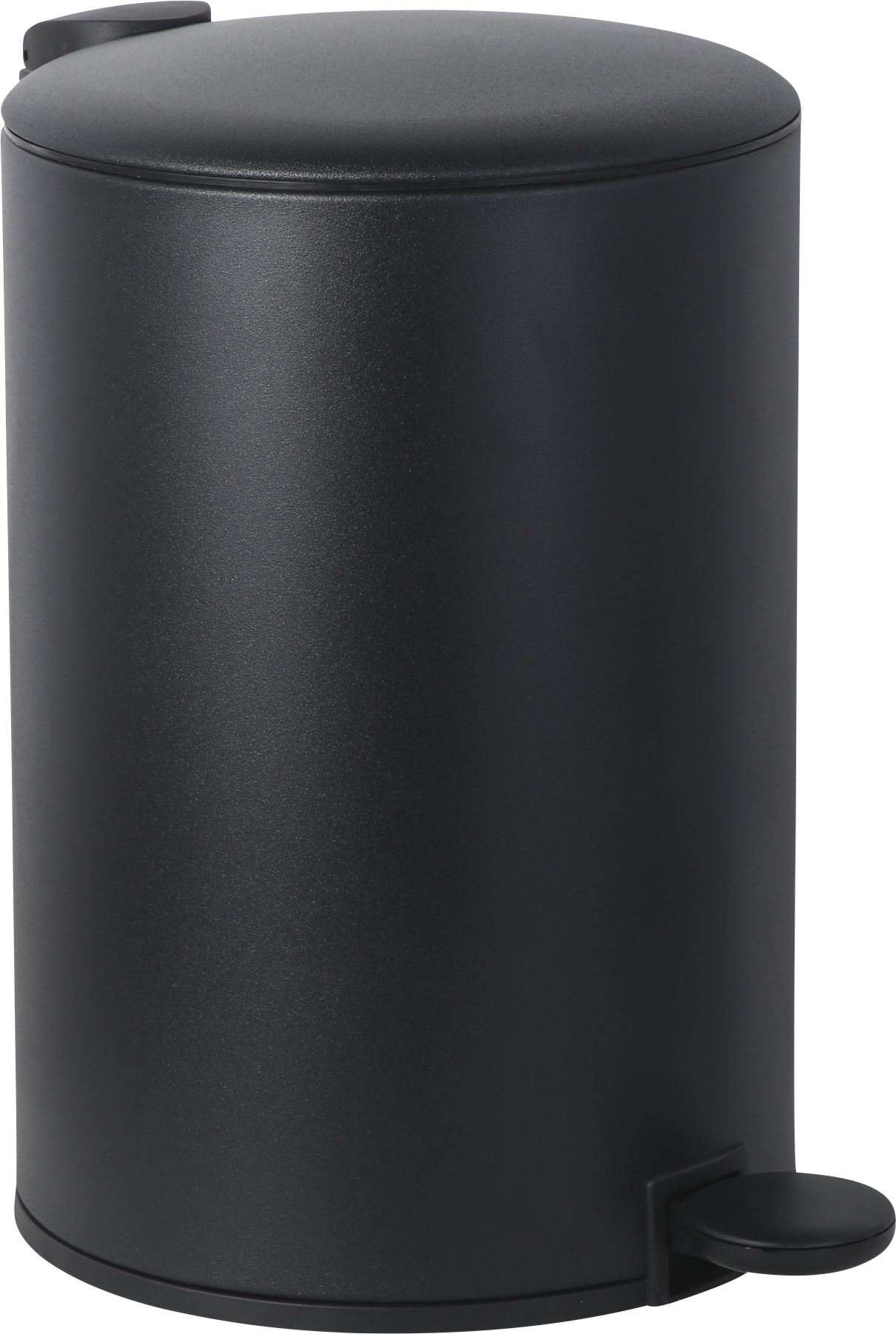 Practo Home pedaalemmer mat zwart mat zwart - Huisafval - 29x29x44,5cm - 20 liter