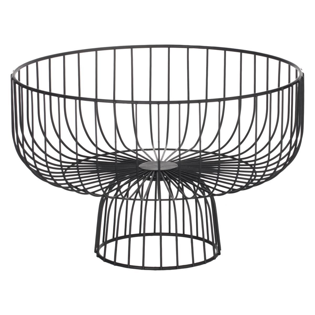 Fruitmand-D28xH18cm-metaal-zwart