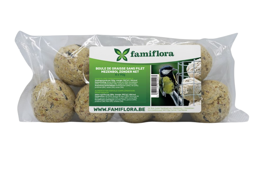 Set de 8 boules de suif sans filet - 8x90g