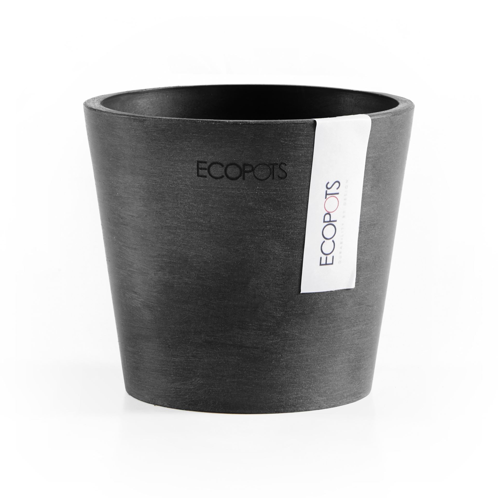 Ecopots-amsterdam-mini-dark-grey-10-5-cm-H9-2-cm