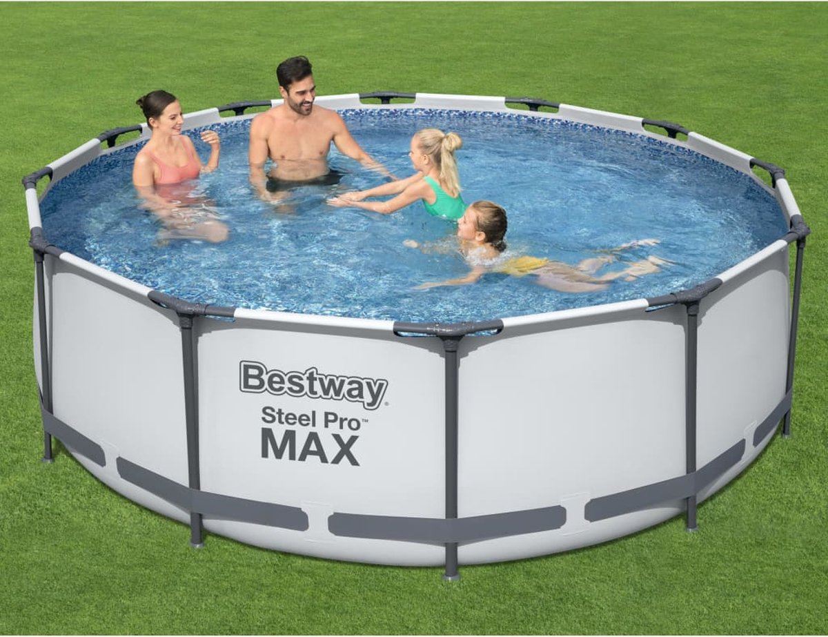 Steel-Pro-Fr-Pool-filtercart-3-66m-x-1-0m-Zwembad-Bestway-Steel-Pro-Max-ronde-366x100-cm