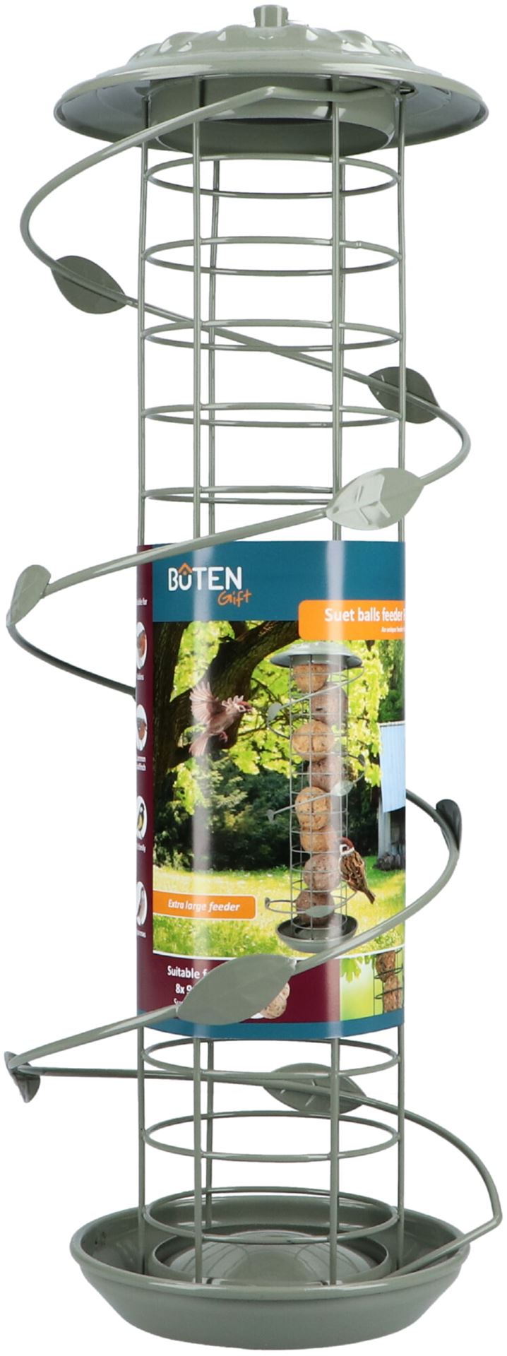 Buten-Gift-Spiraal-Vetbol-feeder-Forest