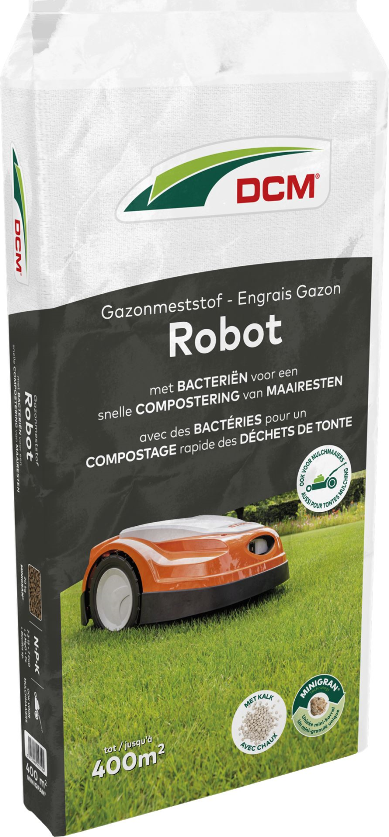 DCM gazonmeststof robot - Meststof voor robotmaaiers of mulchmaaiers - 20KG