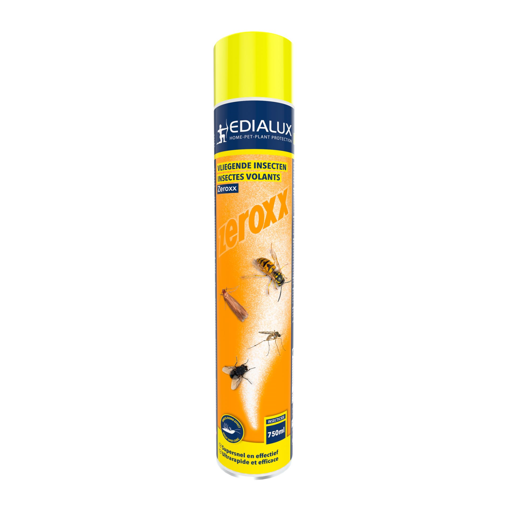 Zeroxx Insectes volants - Spray puissant pour insectes - Insecticide instantané - Protection longue durée - Soufflerie spéciale pour les nids