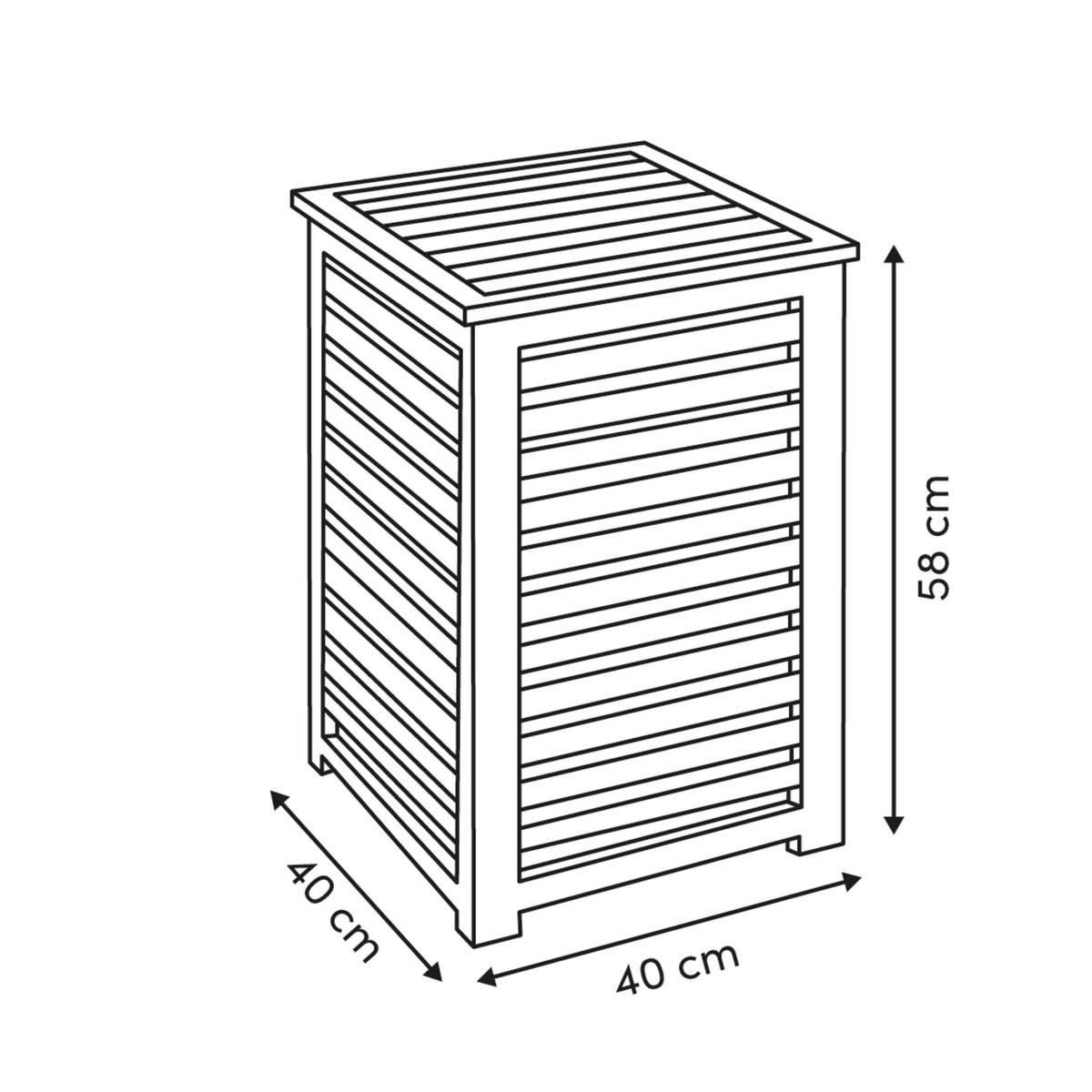 Wasmand-65L-zwart-hout