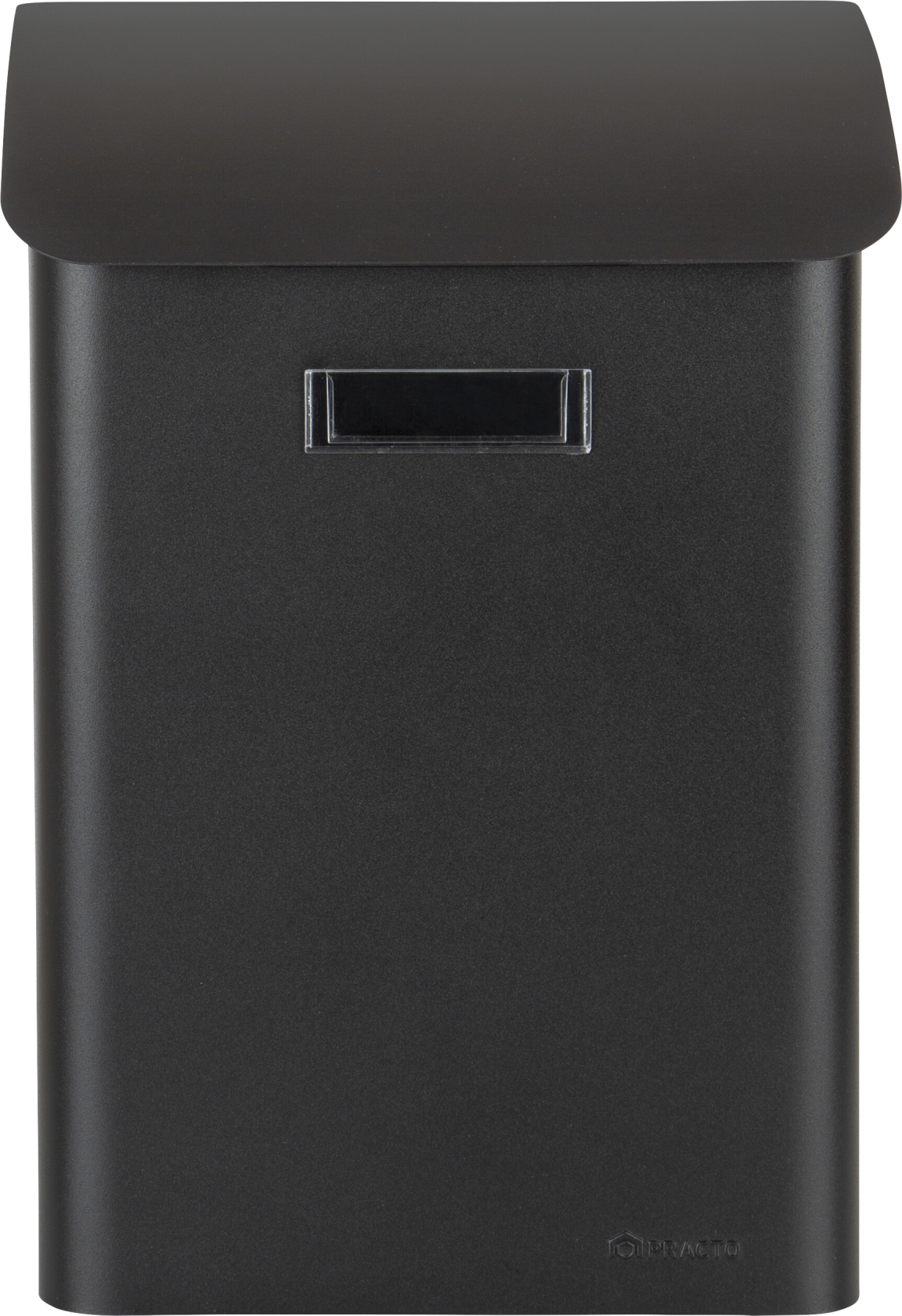 Practo Garden brievenbus Leeds zwart - in gelakt staal - 15x27x42cm - RAL 7020 MAT