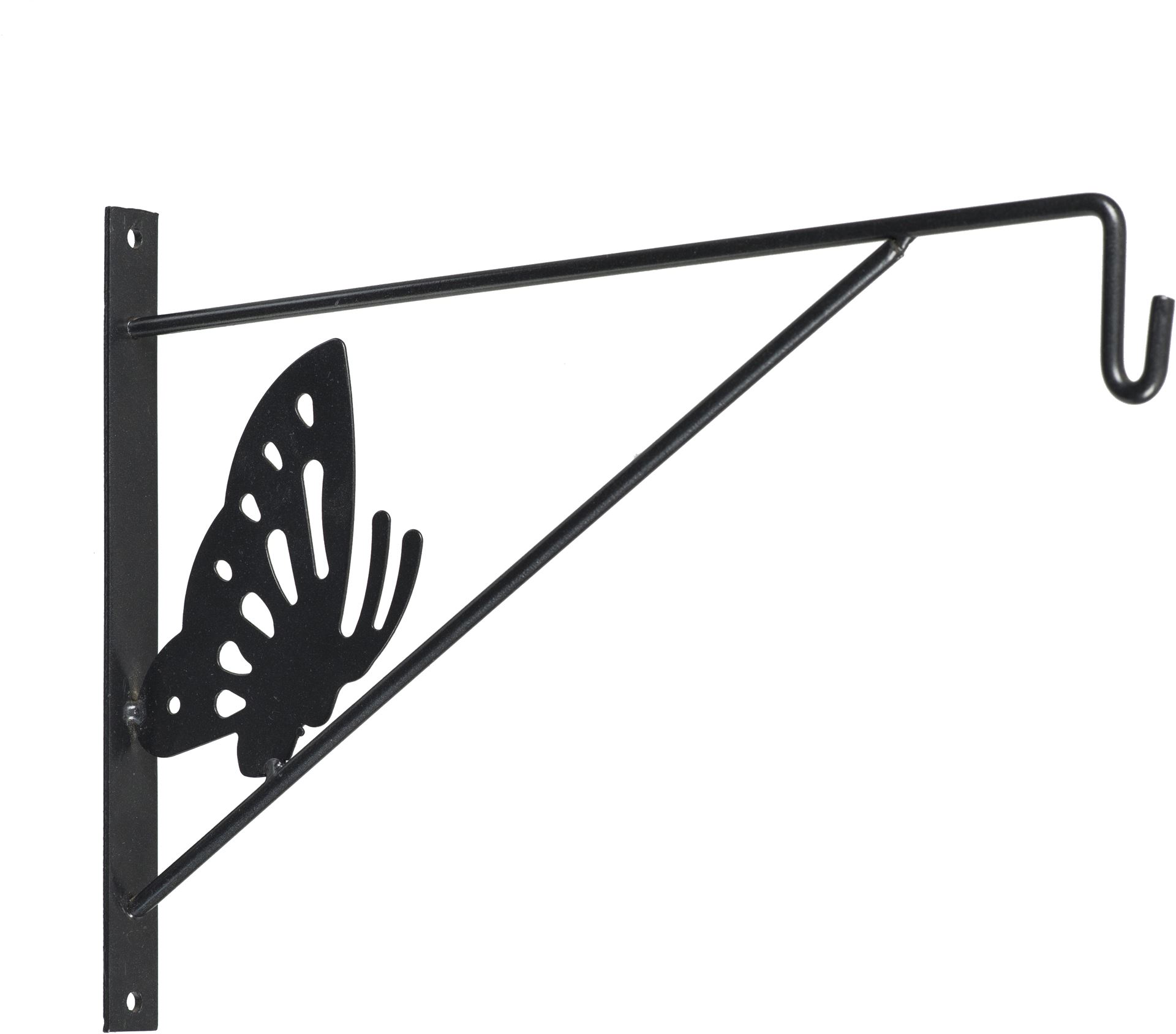 Muurhaak-decoratief-met-vlinder-grijs-H24x35cm