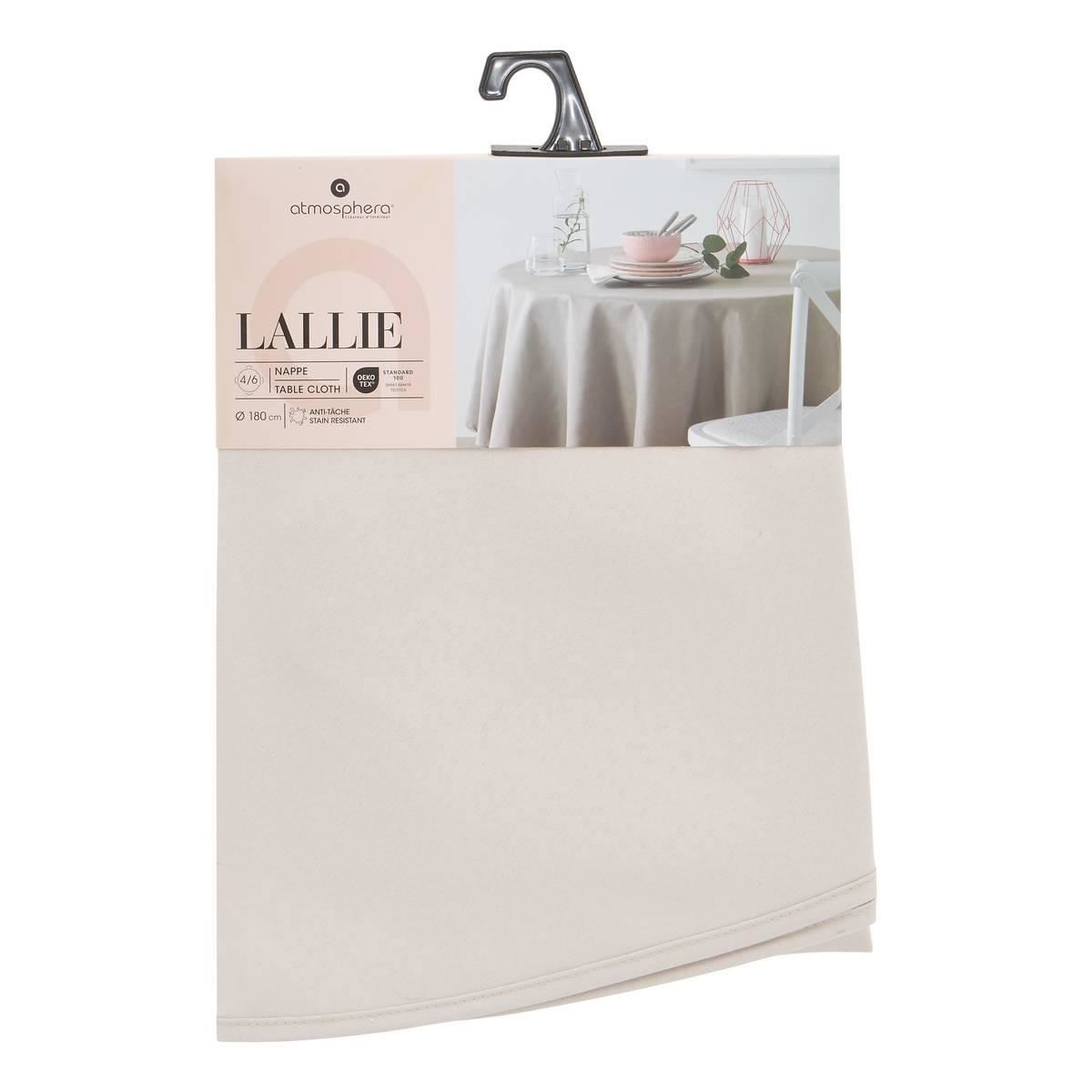 Tafelkleed-Lallie-D180cm-beige-