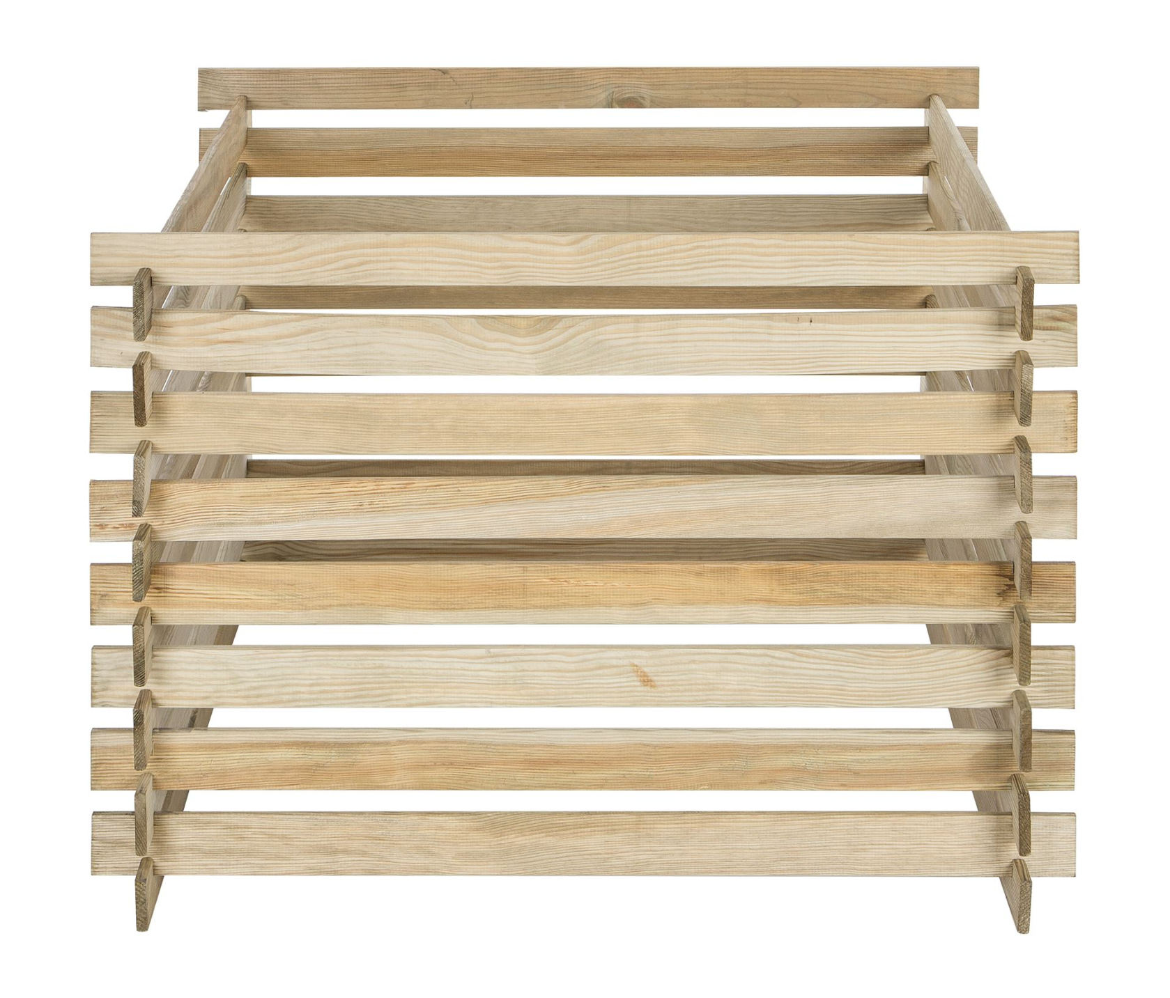 Practo Garden garden composter wood wood wood - Compost barrels and garden ovens - 100x100x70cm - 530 liters