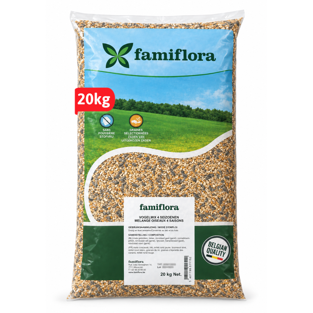 Famiflora Bird Mix 4 Seasons - 20kg - Nourriture pour oiseaux de jardin