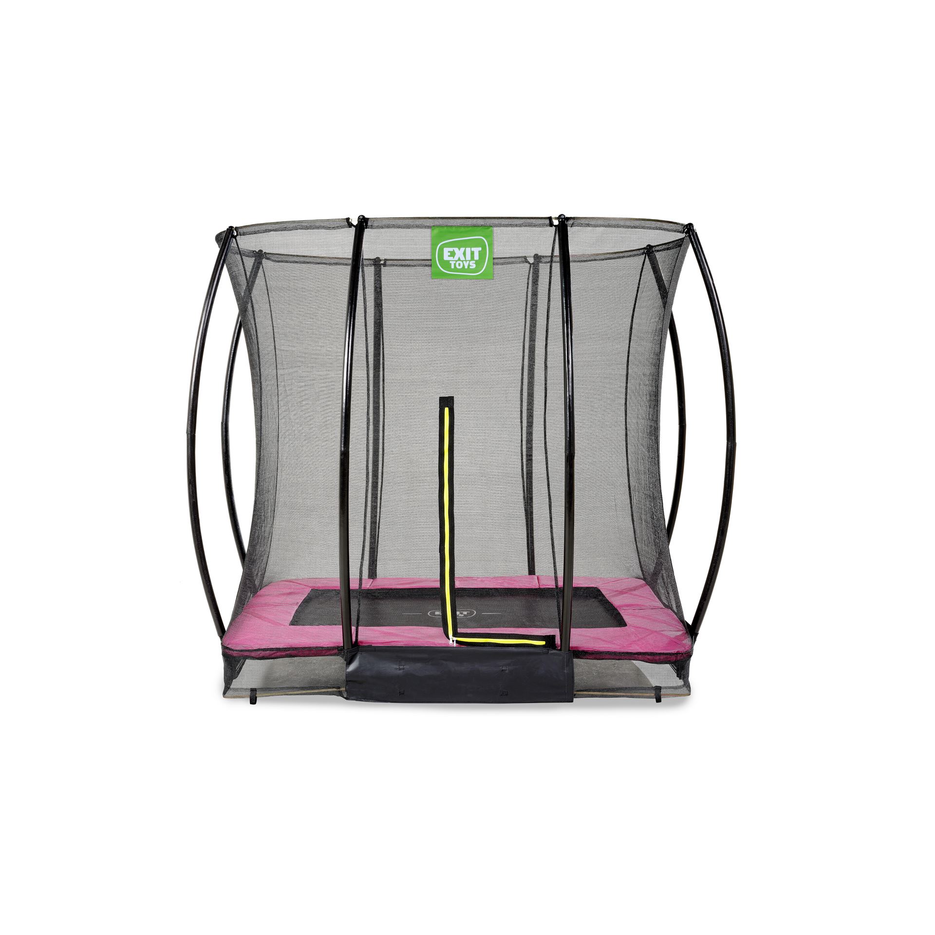 EXIT-Silhouette-inground-trampoline-153x214cm-met-veiligheidsnet-roze
