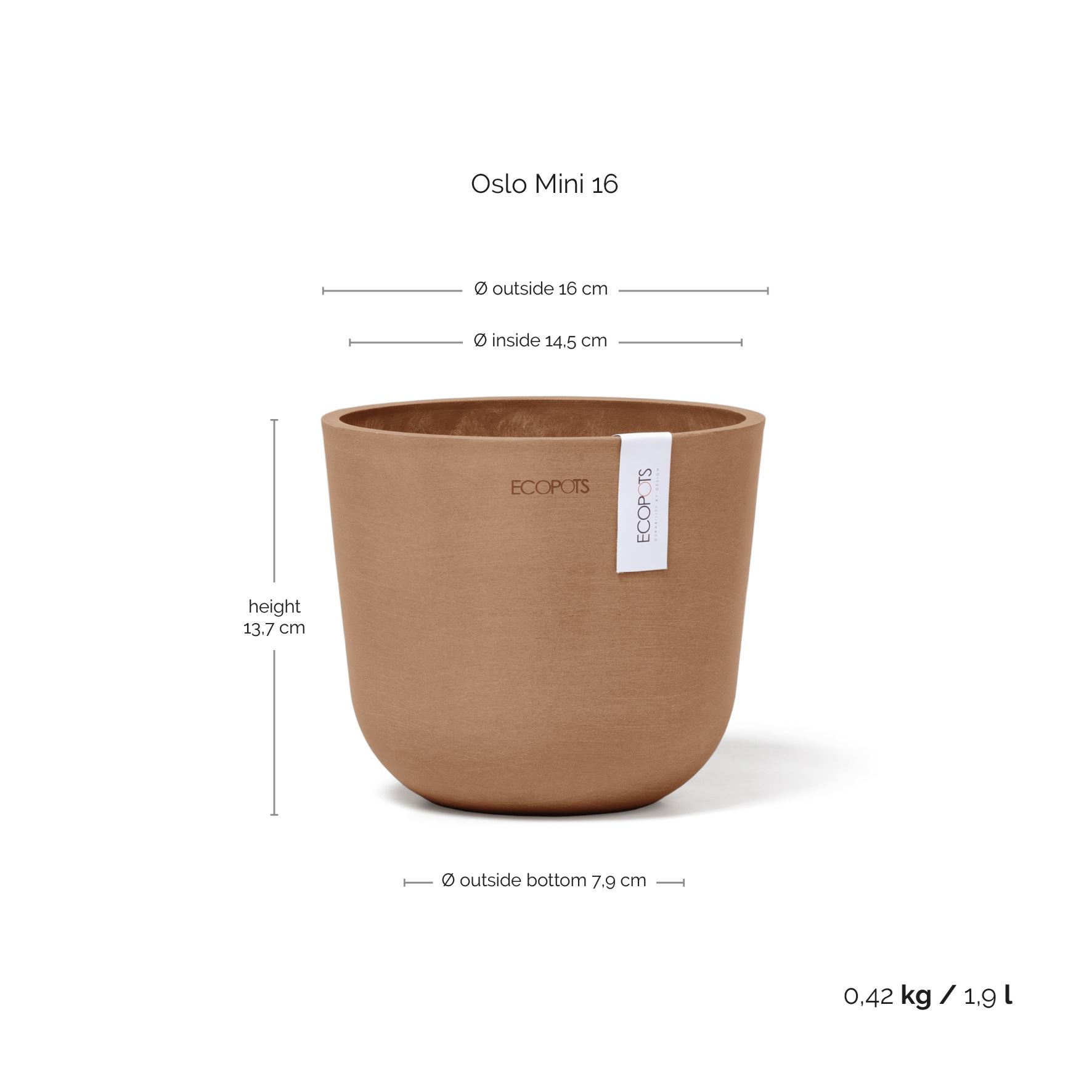 Ecopots-oslo-mini-terra-16-cm-H13-cm