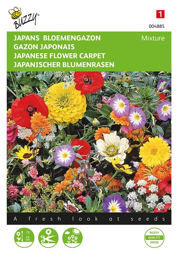 Buzzy® Japans Bloemengazon zaden - gemengd 