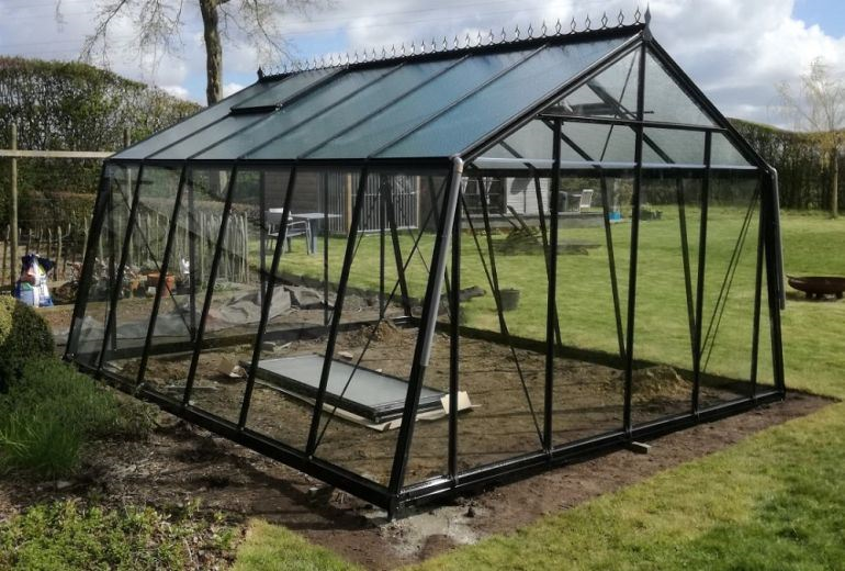 ACD greenhouse Prestige S206 - 3,80 x4,45m - Blackline