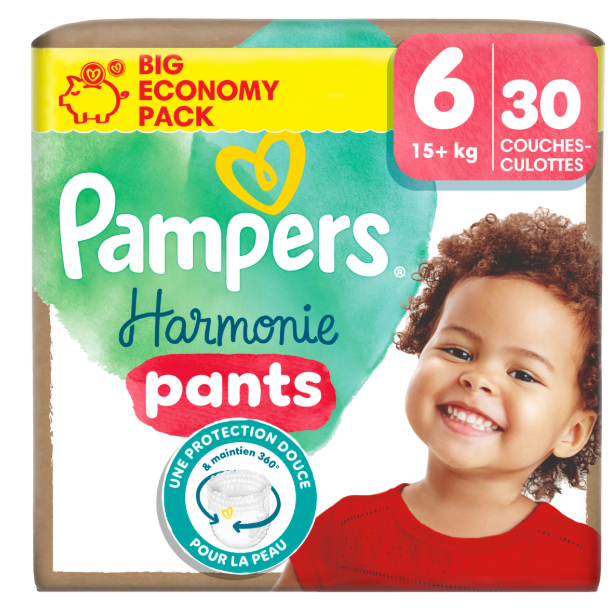 Pampers Harmonie pants - Size 6 (15+ KG) - 30 diaper pants